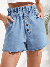 Denim Shorts with Pockets Medium OutfitFlow
